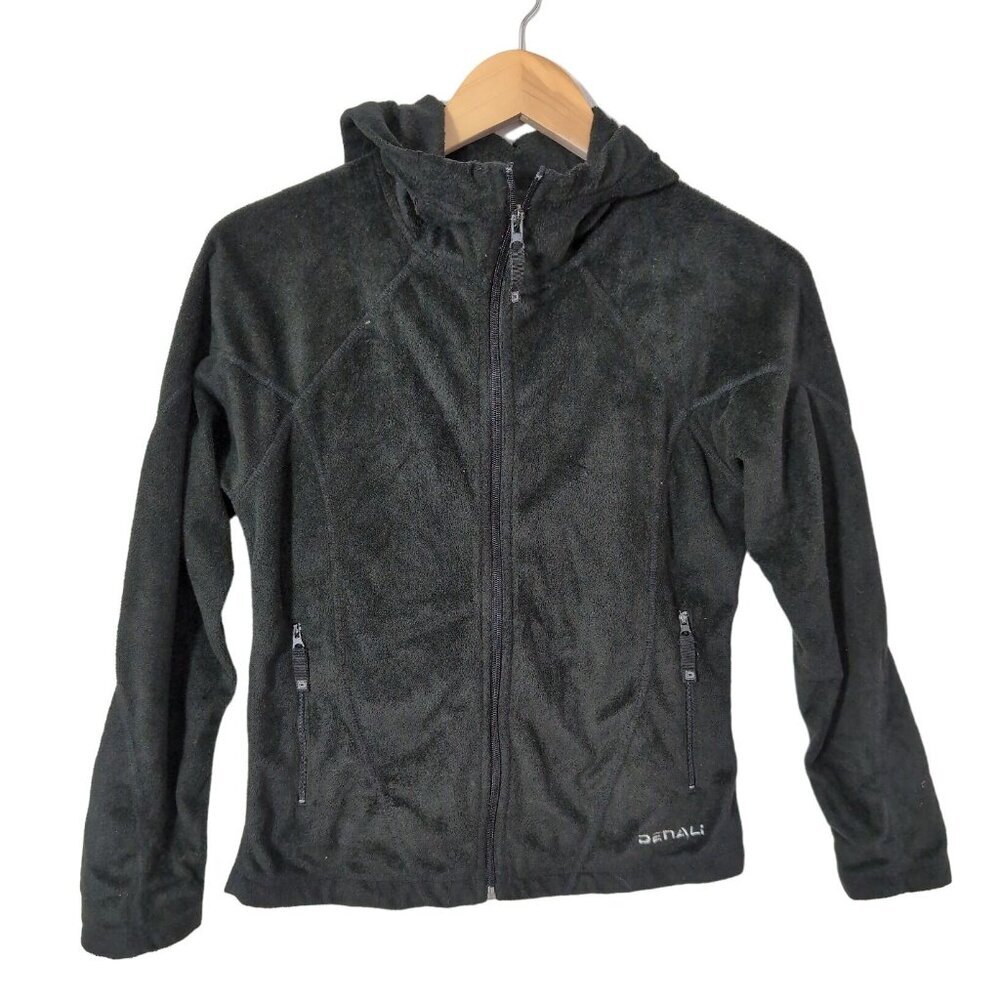 Denali Fleece Hoodie Jacket Womens S Black Zip Up Outdoor Layer Gorpcore Active‎
